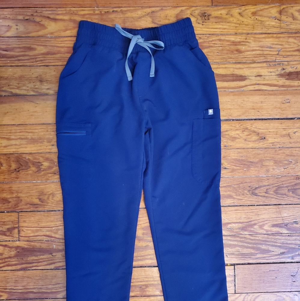Figs Navy High-waisted Yola Small